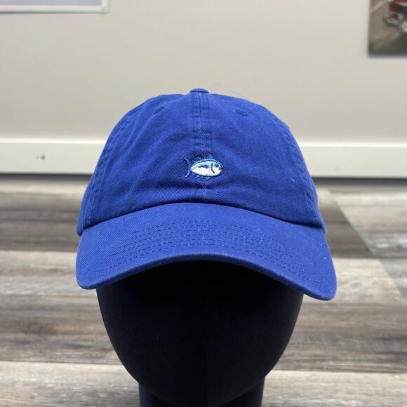 Southern Tide Navy Blue Mens One Size Adjustable Skipjack Fish Strapback Hat Cap - Picture 1 of 7